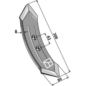 Kongskilde mixing skr 80 mm 