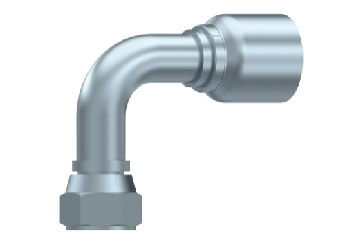 Preskobling 90 gr. 1/4" slange , 1/2" JIC female, med 37 gr. JIC konus