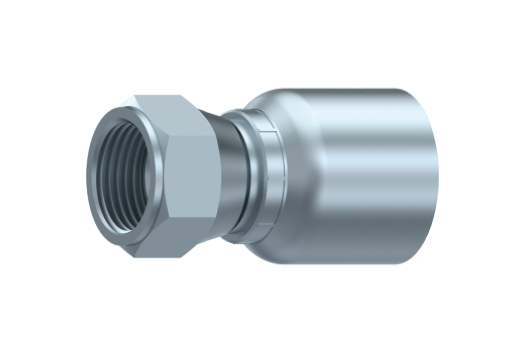 Preskobling 1/2" slange, 1-1/16" JIC female, med 37 gr. JIC konus