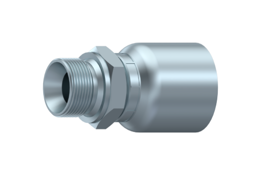 Preskobling 3/8" slange, 1/2" BSP male, med 60 gr. BSP konus