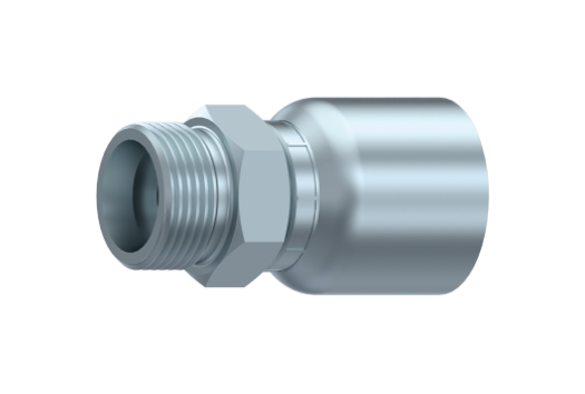 Preskobling 3/4" slange, L22, M30, for let rr, metrisk male