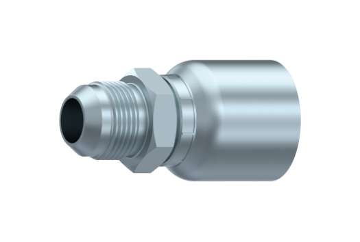 Preskobling 1/2" slange, 7/8" JIC male, med 37 gr. JIC konus