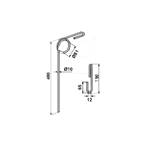 Doublet Rekord efterharvetand lige 10 mm