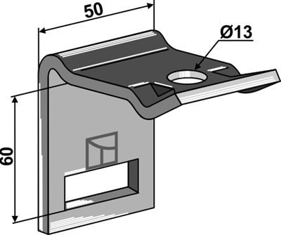 Holder til harvetand 32 x 10