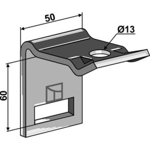 Holder til harvetand 32 x 10