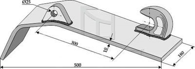 Redskabsbeslag til psvejsning venstre