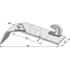 Redskabsbeslag til psvejsning venstre