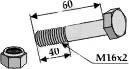 Bolt M16 x 2 x 60 (10.9)