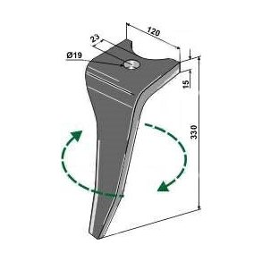 Amazone KG SUPER rotorharvetand hjre 