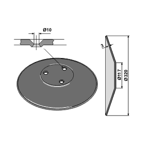 Amazone tallerken 320 mm