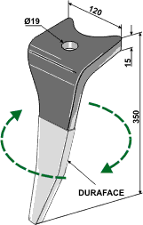 Amazone KG rotorharvetand belagt hjre 