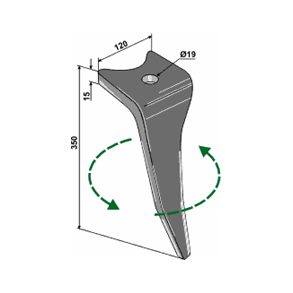 Amazone KG rotorharvetand venstre