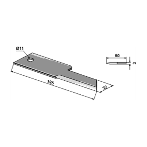 Biso modkniv 3 mm 11