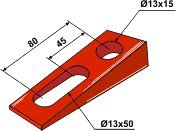 Bourgault kile til holder