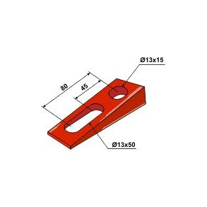Bourgault kile til holder