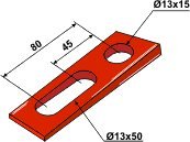 Bourgault kile til holder