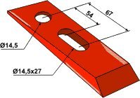 Bourgault kile til holder