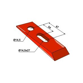 Bourgault kile til holder