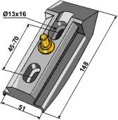 Bourgault holder m. ls