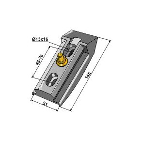 Bourgault holder m. ls