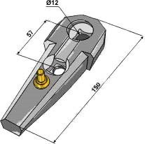 Bourgault holder m. ls