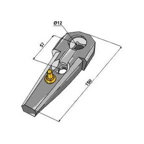 Bourgault holder m. ls