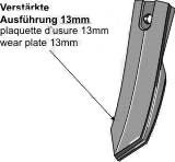 Bourgault spids forstrket