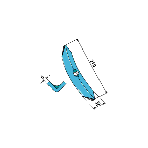 Kongskilde vendbar superspids 6 mm