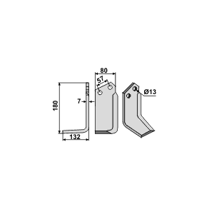 Howard fr�serkniv model E venstre