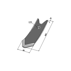 Kckerling spids 80 x 14 mm 