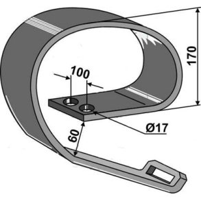 Kongskilde overfjeder for Vibroflex VF-tand