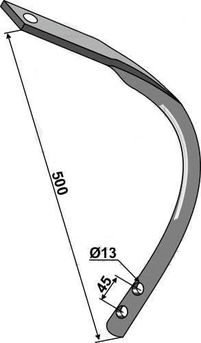 Kongskilde underdel for Vibroflex VF-tand