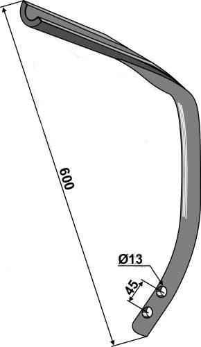Kongskilde underdel for Vibroflex VFM-tand