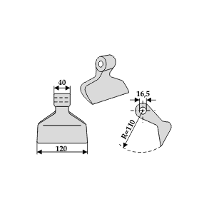 Kverneland hammerslagle 16,5