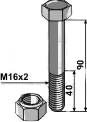 Kverneland bolt M16 x 2 x 90 mm (10.9)