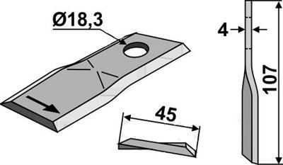 Kuhn kniv vreden venstre (25 stk)