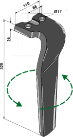 Kuhn rotorharvetand HR1000 venstre