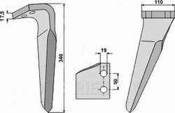 Kverneland NG18 rotorharvetand hjre