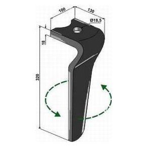 Kverneland NGS rotorharvetand venstre