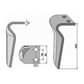 Kverneland PH13 rotorharvetand hjre