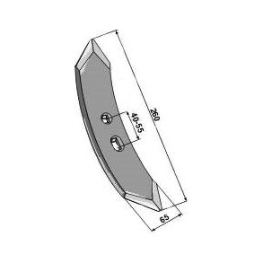 Kverneland stubspids 65 x 8 mm