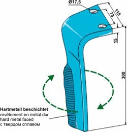 Lemken Zirkon 7 rotorharvetand hjre
