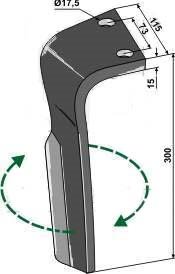 Lemken Zirkon 7 rotorharvetand hjre