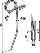 Marsk Stig efterharvetand buet 12 mm