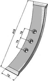 Marsk Stig Garant spids 410 x 70 mm