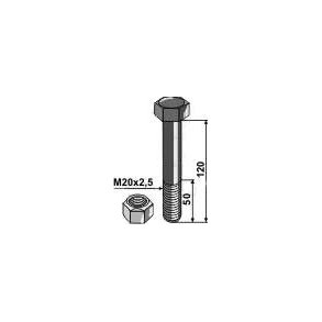 Maschio bolt M20 x 2,5 x 120 mm (10.9)