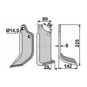 Maschio frserkniv 14,5 mm hjre