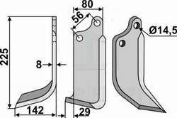 Maschio frserkniv 14,5 mm venstre