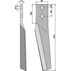 Maschio rotorharvetand 12 mm hjre