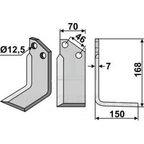 Muratori frserkniv 12,5 mm hjre